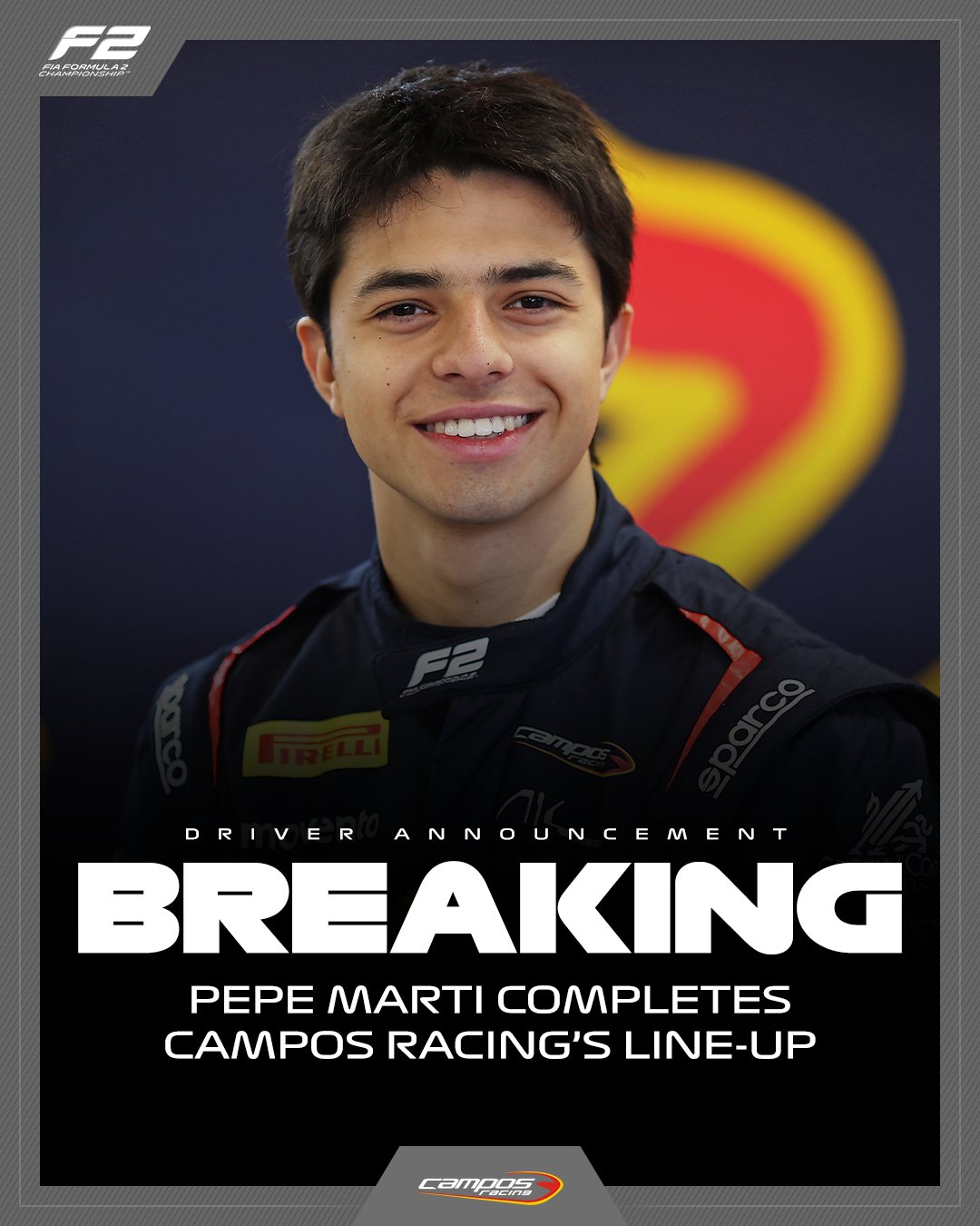 Pepe Racer OFICIAL: Pepe Martí renueva con Campos Racing - Noticias F1 en español